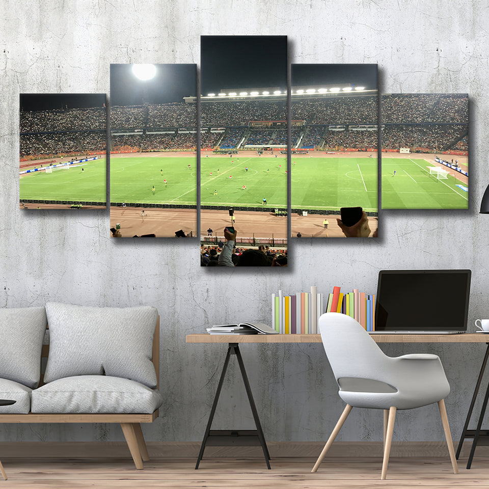 Cairo International Stadium, Stadium Canvas, Sport Art, Large Canvas, Multi Panels, Canvas Prints Wall Art Decor
