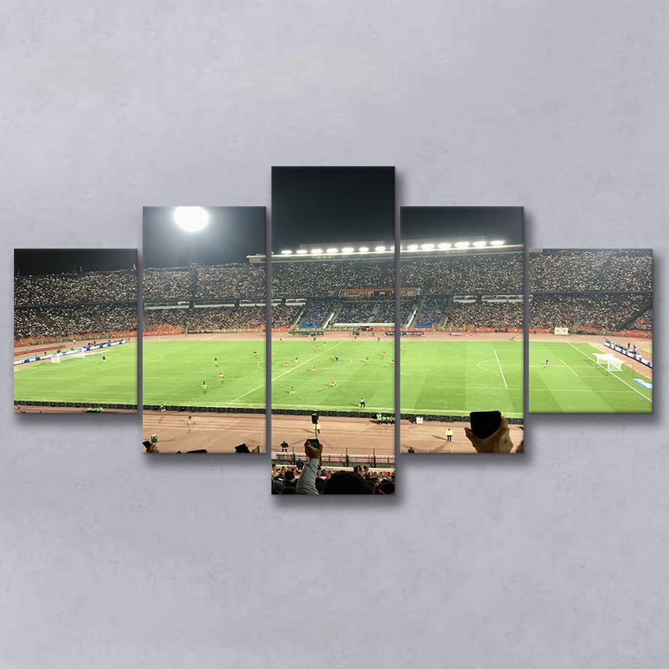 Cairo International Stadium, Stadium Canvas, Sport Art, Large Canvas, Multi Panels, Canvas Prints Wall Art Decor