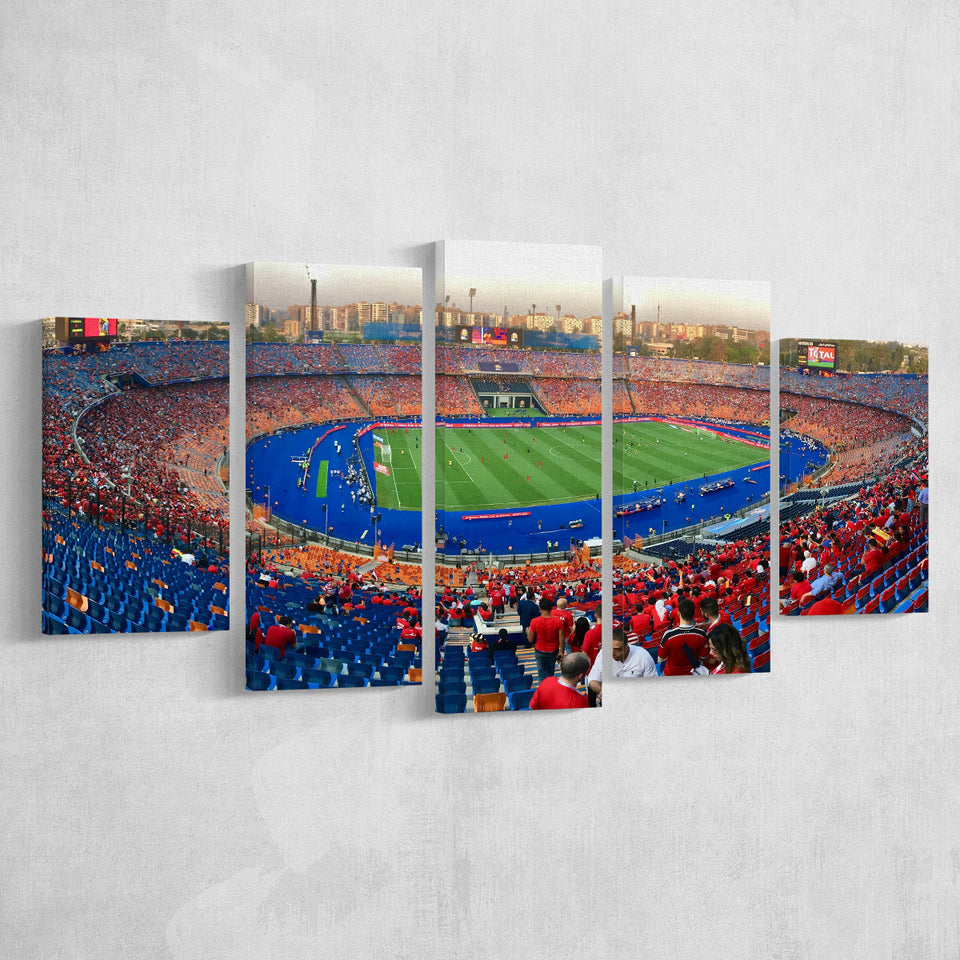 Cairo Stadium, Stadium Canvas, Sport Art, Large Canvas, Multi Panels, Canvas Prints Wall Art Decor