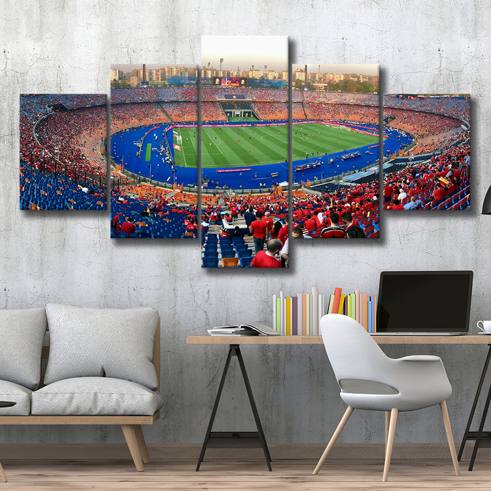 Cairo Stadium, Stadium Canvas, Sport Art, Large Canvas, Multi Panels, Canvas Prints Wall Art Decor