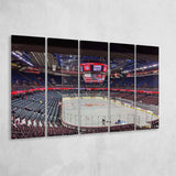 Calgary Flames Stadium Canvas Prints Scotiabank Saddledome Wall Art Hockey,Multi Panels B,Sport Stadium Art Prints, Fan Gift