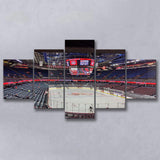 Calgary Flames Stadium Canvas Prints Scotiabank Saddledome Wall Art Hockey,Multi Panels,Sport Stadium Art Prints, Fan Gift