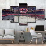 Calgary Flames Stadium Canvas Prints Scotiabank Saddledome Wall Art Hockey,Multi Panels,Sport Stadium Art Prints, Fan Gift