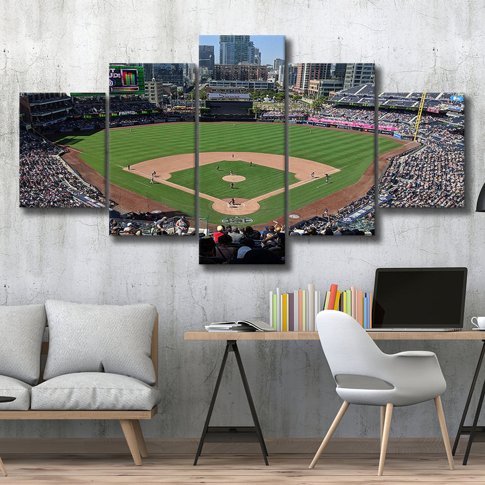 California Stadium Canvas Prints San Diego Padres Wall Art Petco,Multi Panels,Sport Stadium Art Prints, Fan Gift