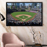 California Stadium Framed Canvas Prints San Diego Padres Wall Art Petco,Sport Stadium Art Prints, Fan Gift