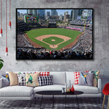 California Stadium Framed Canvas Prints San Diego Padres Wall Art Petco,Sport Stadium Art Prints, Fan Gift