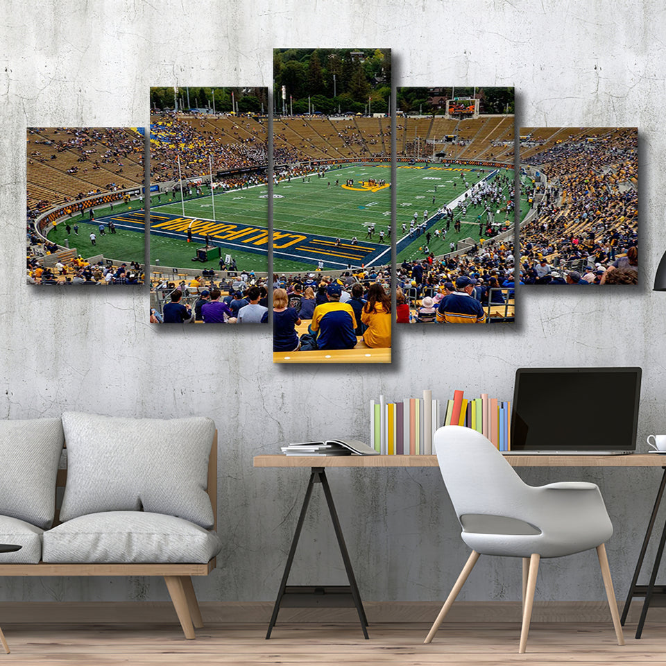 California Golden Bears Wall Art California Memorial Stadium,Multi Panels,Sport Stadium Art Prints, Fan Gift