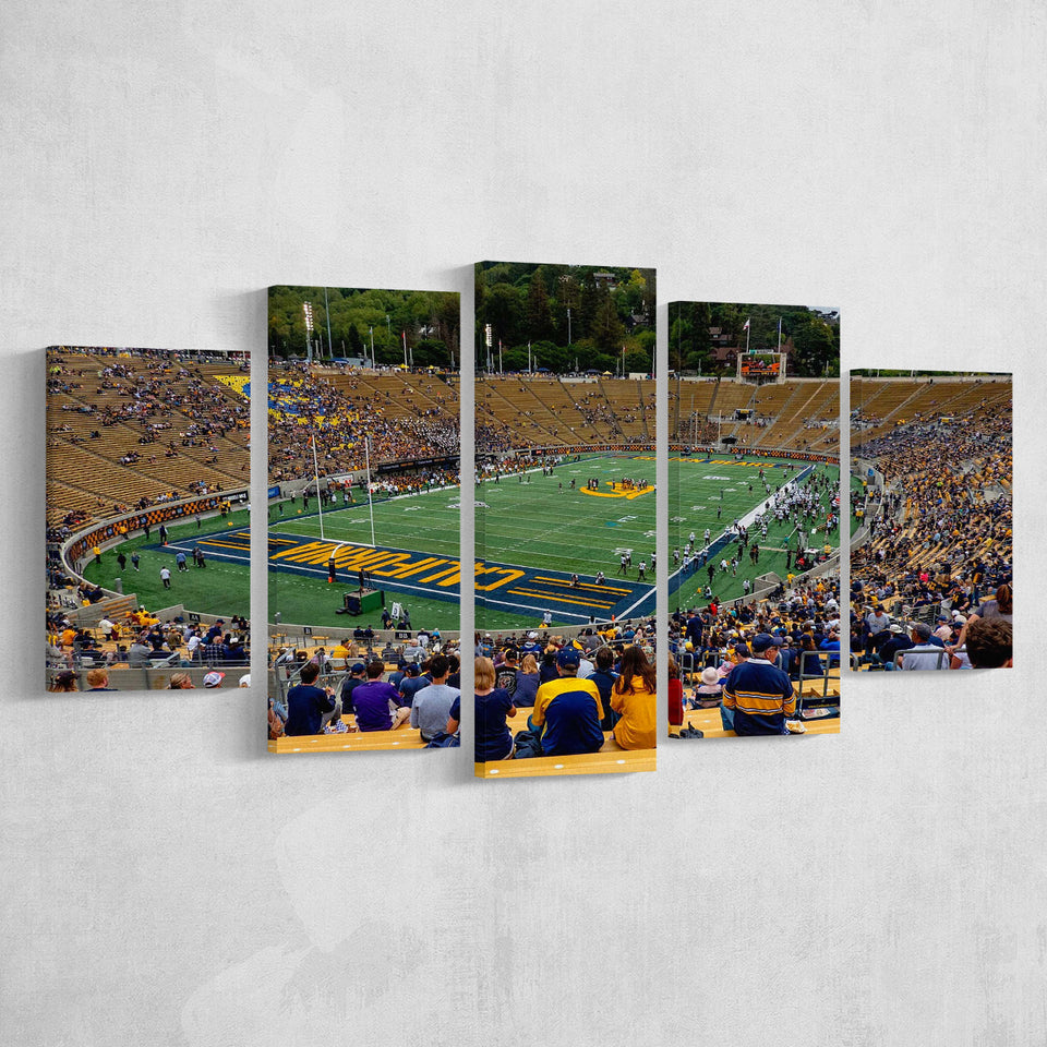 California Golden Bears Wall Art California Memorial Stadium,Multi Panels,Sport Stadium Art Prints, Fan Gift