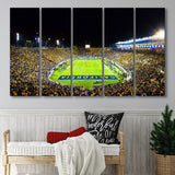 California Memorial Stadium Canvas Prints California Golden Bears Wall,Multi Panels B,Sport Stadium Art Prints, Fan Gift
