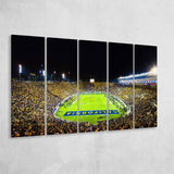 California Memorial Stadium Canvas Prints California Golden Bears Wall,Multi Panels B,Sport Stadium Art Prints, Fan Gift