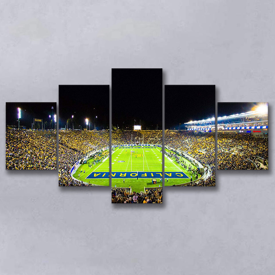 California Memorial Stadium Canvas Prints California Golden Bears Wall,Multi Panels,Sport Stadium Art Prints, Fan Gift