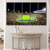 California Memorial Stadium Canvas Prints California Golden Bears Wall,Multi Panels B,Sport Stadium Art Prints, Fan Gift