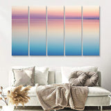 Calm Sea Sunset 5 Piece B Multi Panels Canvas Prints Wall Art - Painting Canvas,Wall Decor