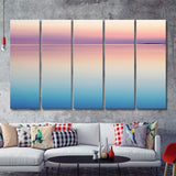 Calm Sea Sunset 5 Piece B Multi Panels Canvas Prints Wall Art - Painting Canvas,Wall Decor