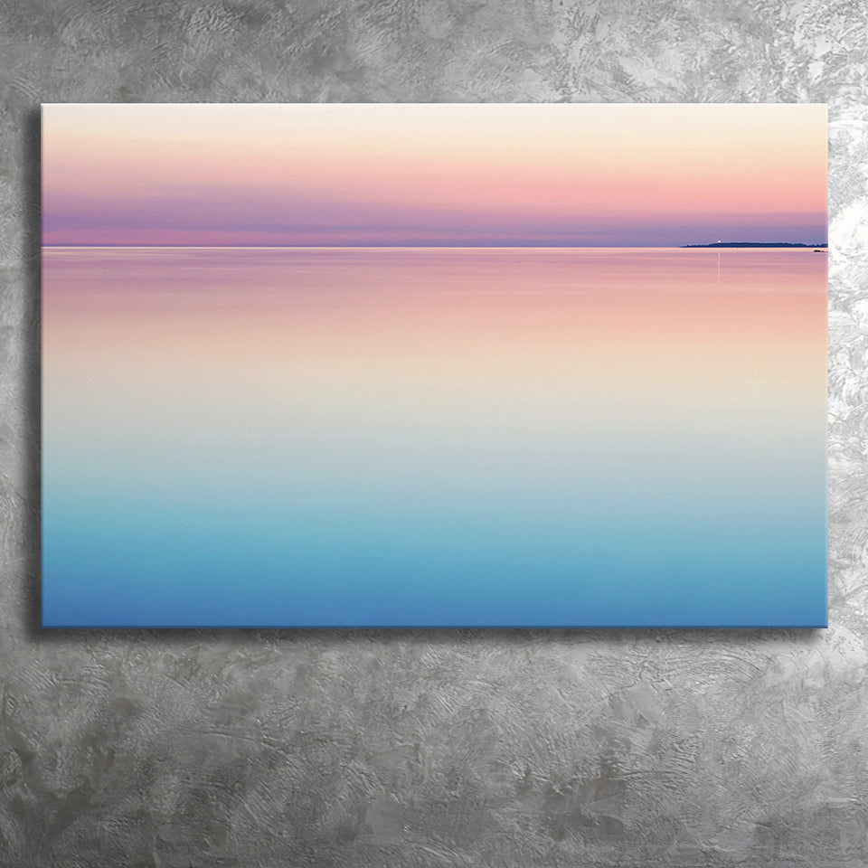Calm Sea Sunset Canvas Prints Wall Art - Painting Canvas,Wall Decor,Art Print,Home Decor