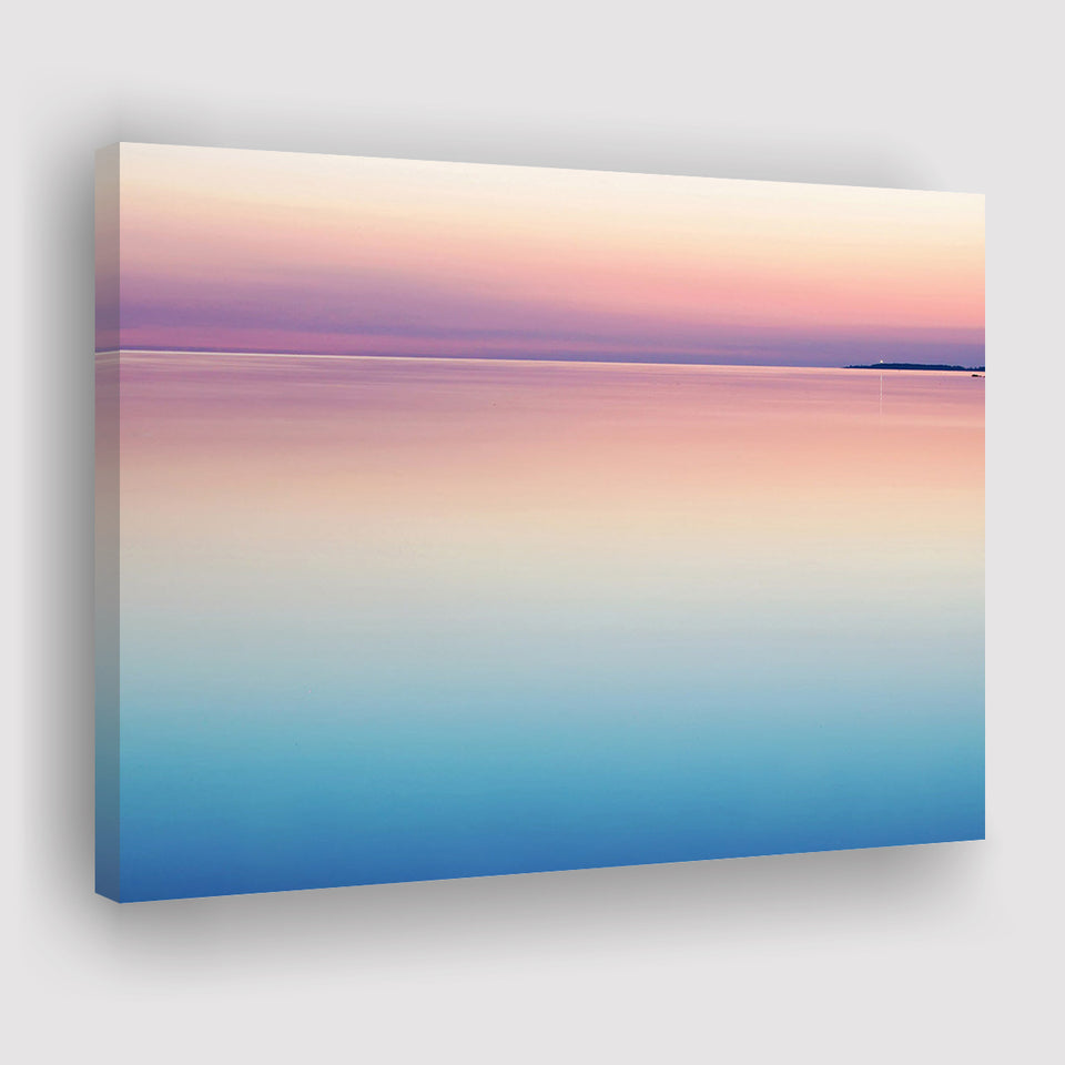 Calm Sea Sunset Canvas Prints Wall Art - Painting Canvas,Wall Decor,Art Print,Home Decor
