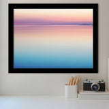 Calm Sea Sunset Framed Art Print Wall Decor - Painting Art, Framed Picture, Home Decor
