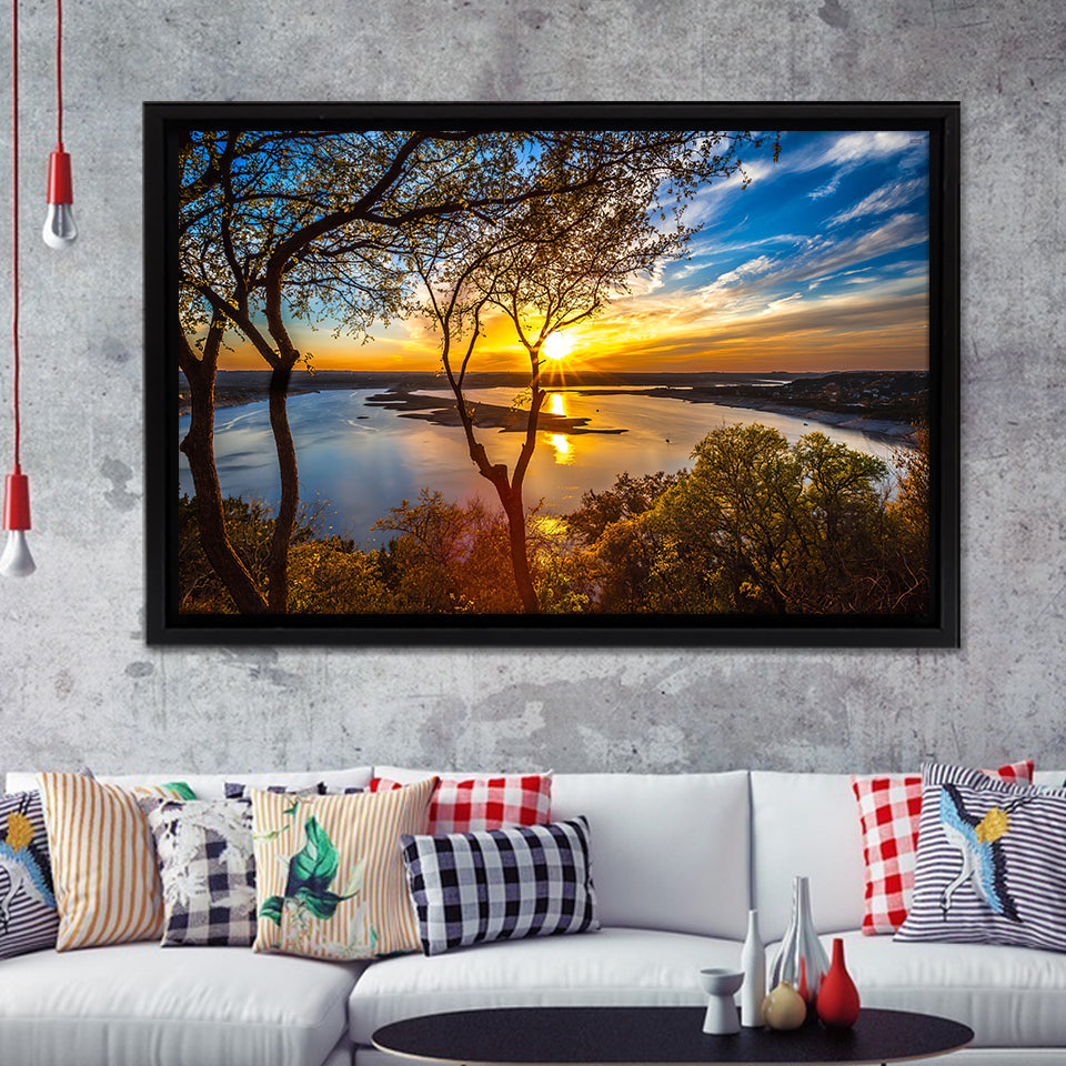 Beautiful store landscape painting wall decor for sale