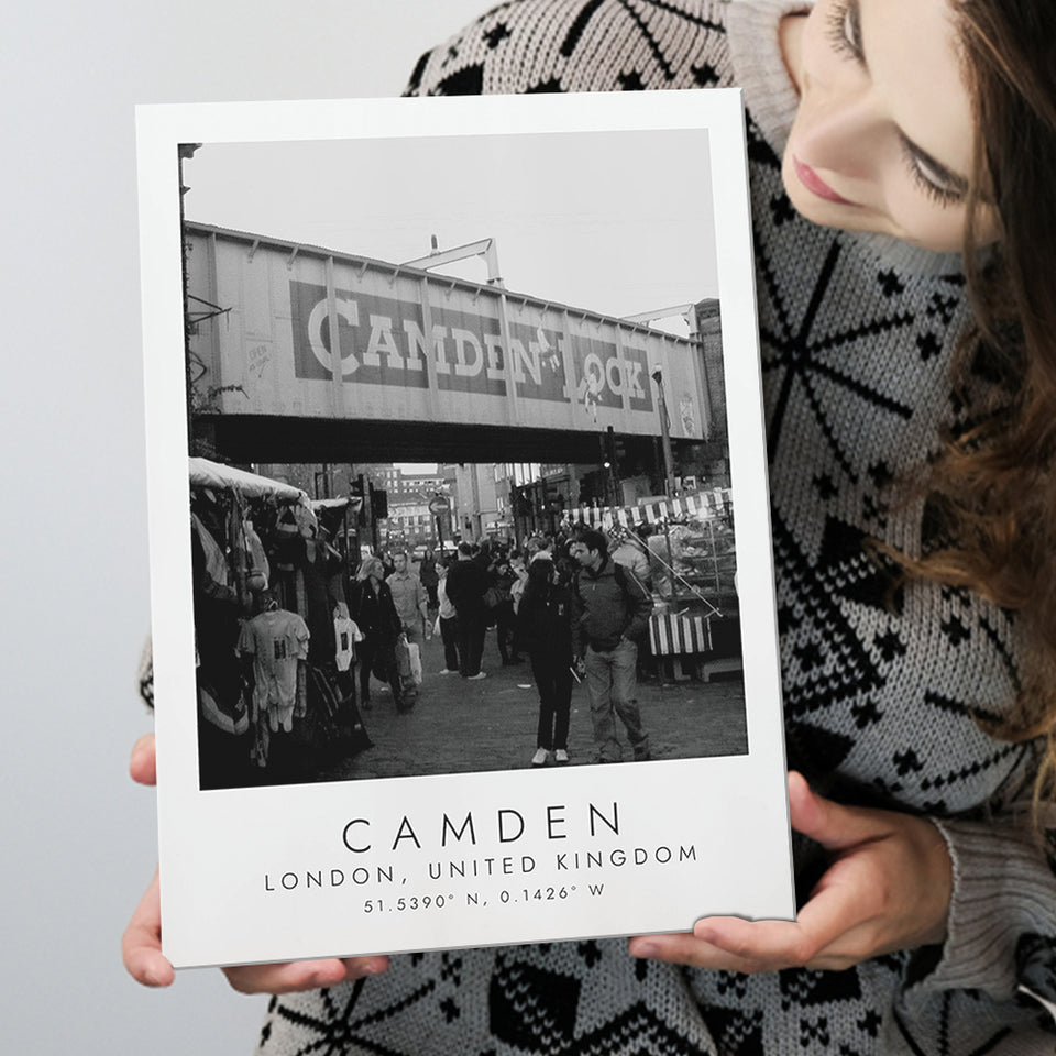 Camden, London United Kingdom 1 Black And White Art Canvas Prints Wall Art Home Decor