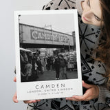 Camden, London United Kingdom 1 Black And White Art Canvas Prints Wall Art Home Decor