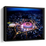 Camp Nou Aerial View, Stadium Canvas, Sport Art, Gift for him, Framed Canvas Prints Wall Art Decor, Framed Picture