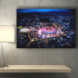 Camp Nou Aerial View, Stadium Canvas, Sport Art, Gift for him, Fan Gift, Canvas Prints Wall Art Decor