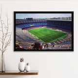 Camp Nou Stadium Framed Canvas Prints Barcelona Wall Art Football Stadium,Sport Stadium Art Prints, Fan Gift