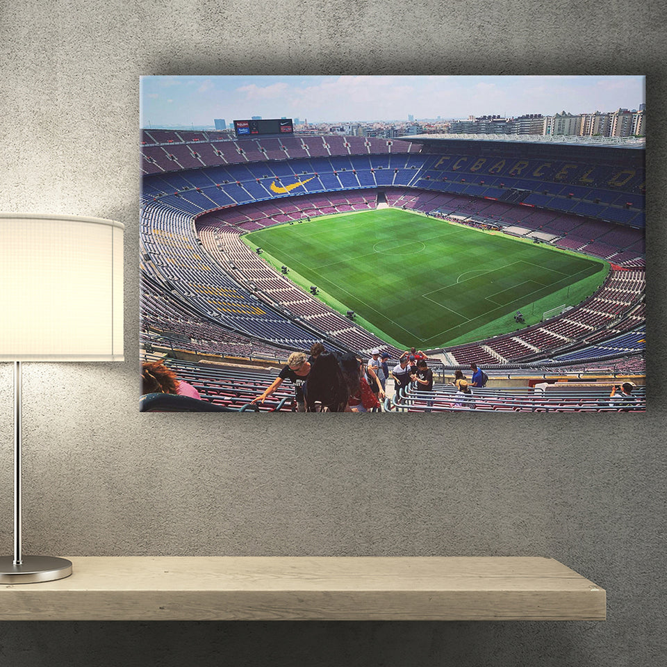 Camp Nou Stadium Canvas Prints Barcelona Wall Art Football Stadium,Sport Stadium Art Prints, Fan Gift, Wall Decor