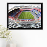Camp Nou Football Stadium, Stadium Canvas, Sport Art, Gift for him, Framed Canvas Prints Wall Art Decor, Framed Picture
