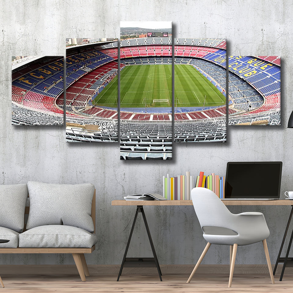 Camp Nou Football Stadium, Stadium Canvas, Sport Art, Large Canvas, Multi Panels, Canvas Prints Wall Art Decor