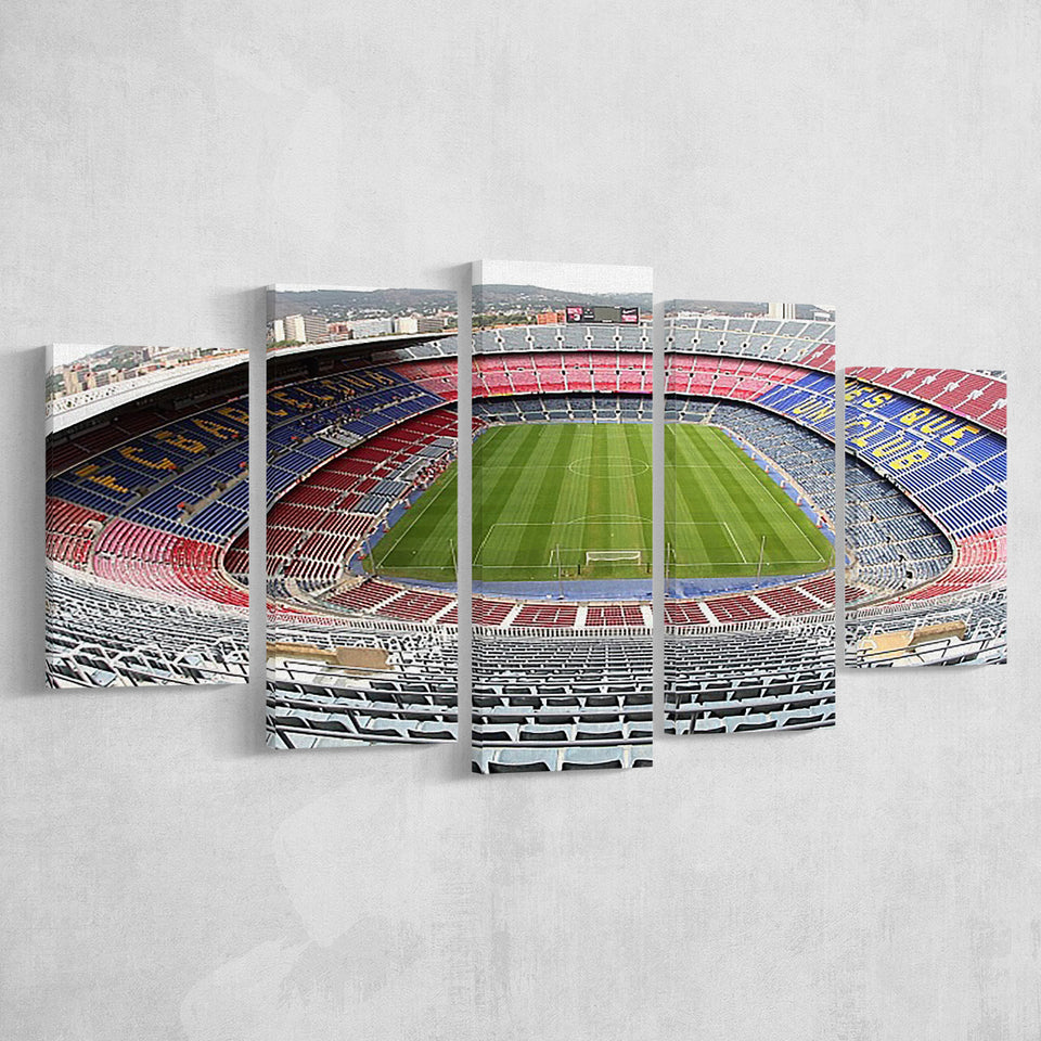 Camp Nou Football Stadium, Stadium Canvas, Sport Art, Large Canvas, Multi Panels, Canvas Prints Wall Art Decor