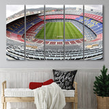 Camp Nou Football Stadium, Stadium Canvas, Sport Art, Gift for him, Multi Panels B, Canvas Prints Wall Art Decor