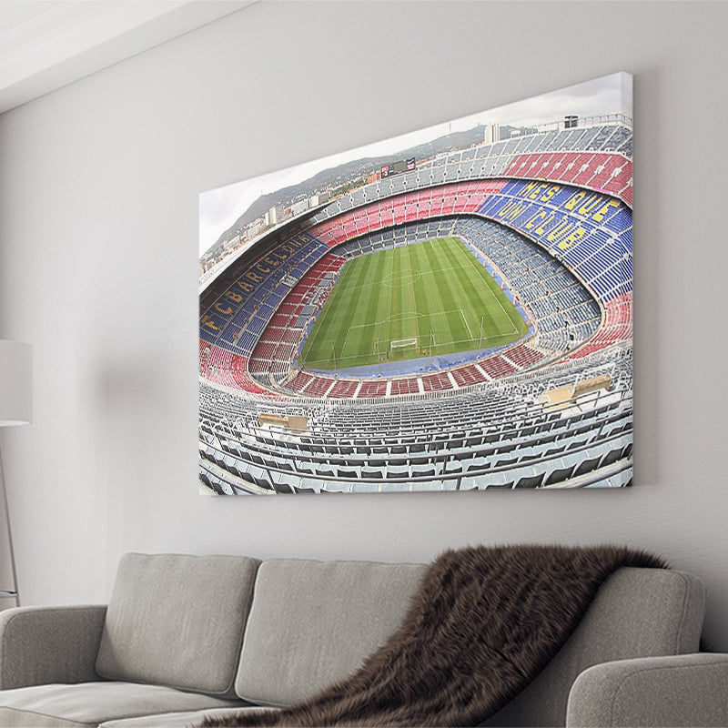 Camp Nou Football Stadium, Stadium Canvas, Sport Art, Gift for him, Fan Gift, Canvas Prints Wall Art Decor