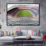 Camp Nou Football Stadium, Stadium Canvas, Sport Art, Gift for him, Framed Canvas Prints Wall Art Decor, Framed Picture