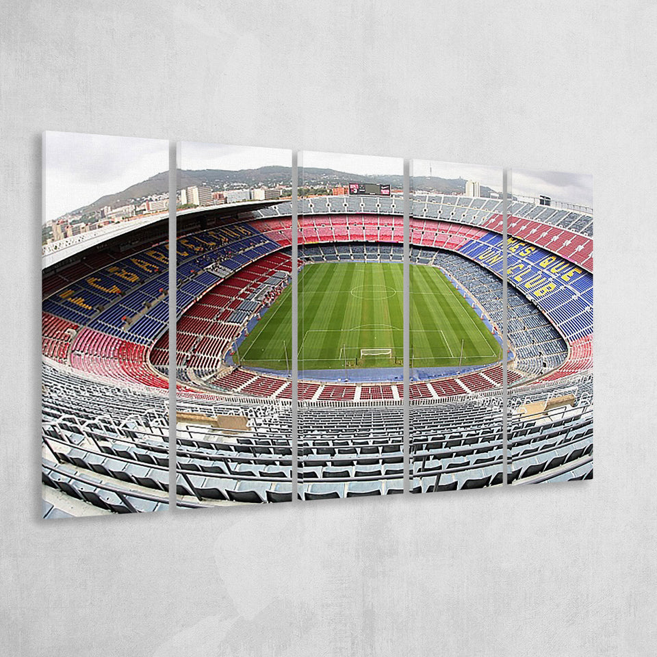 Camp Nou Football Stadium, Stadium Canvas, Sport Art, Gift for him, Multi Panels B, Canvas Prints Wall Art Decor