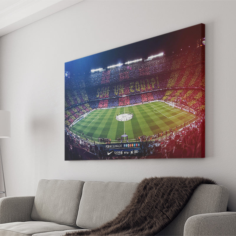 Camp Nou Spain Stadium, Stadium Canvas, Sport Art, Gift for him, Fan Gift, Canvas Prints Wall Art Decor
