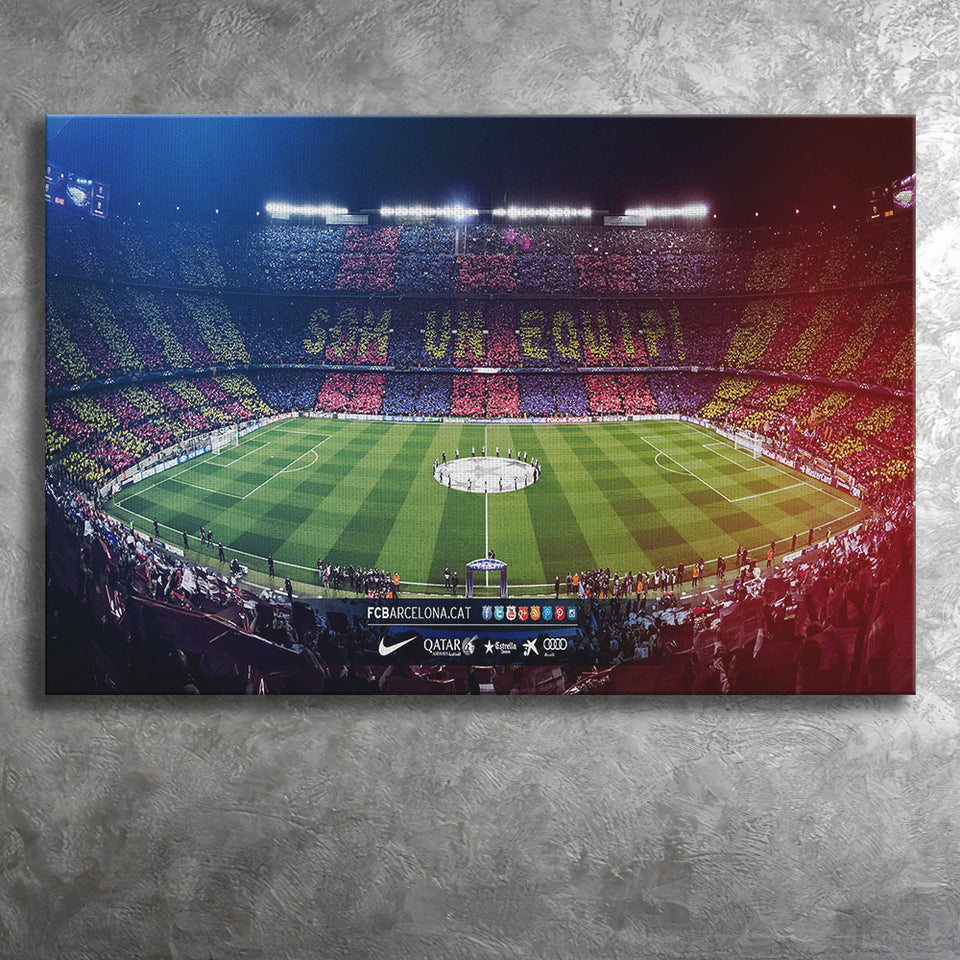 Camp Nou Spain Stadium, Stadium Canvas, Sport Art, Gift for him, Fan Gift, Canvas Prints Wall Art Decor