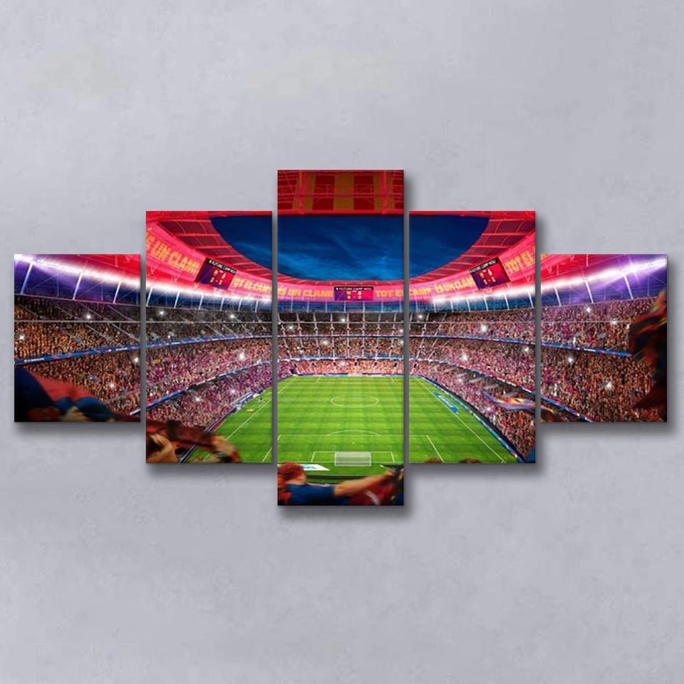 Camp Nou Stadium Football, Stadium Canvas, Sport Art, Large Canvas, Multi Panels, Canvas Prints Wall Art Decor