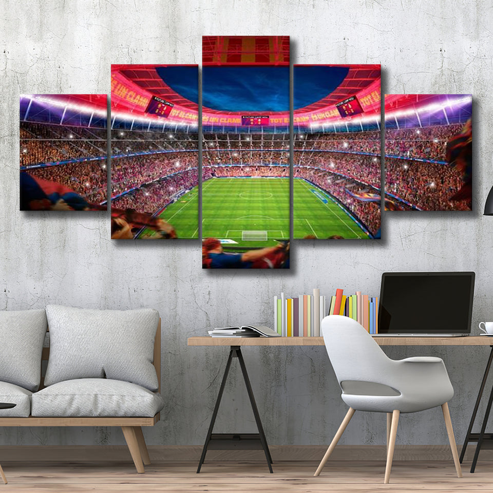 Camp Nou Stadium Football, Stadium Canvas, Sport Art, Large Canvas, Multi Panels, Canvas Prints Wall Art Decor