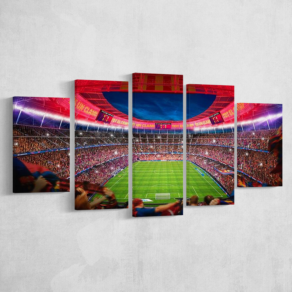 Camp Nou Stadium Football, Stadium Canvas, Sport Art, Large Canvas, Multi Panels, Canvas Prints Wall Art Decor
