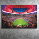 Camp Nou Stadium Football, Stadium Canvas, Sport Art, Gift for him, Fan Gift, Canvas Prints Wall Art Decor