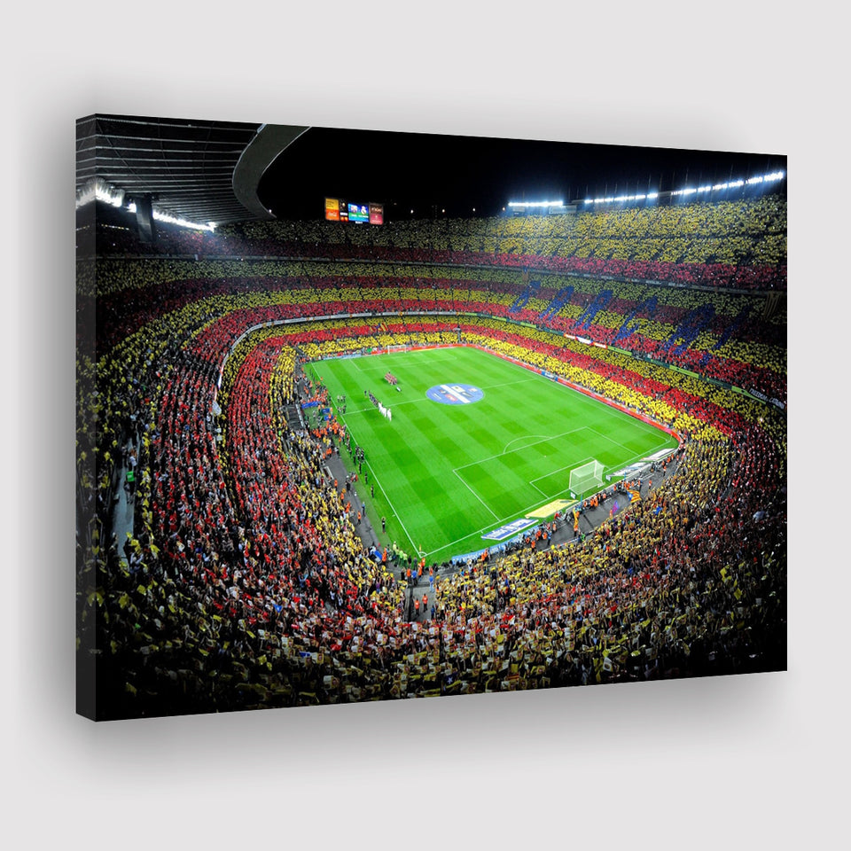 Camp Nou, Football Stadium Canvas Prints Wall Art - Painting Canvas, Wall Decor, Fan Gift, Art Prints