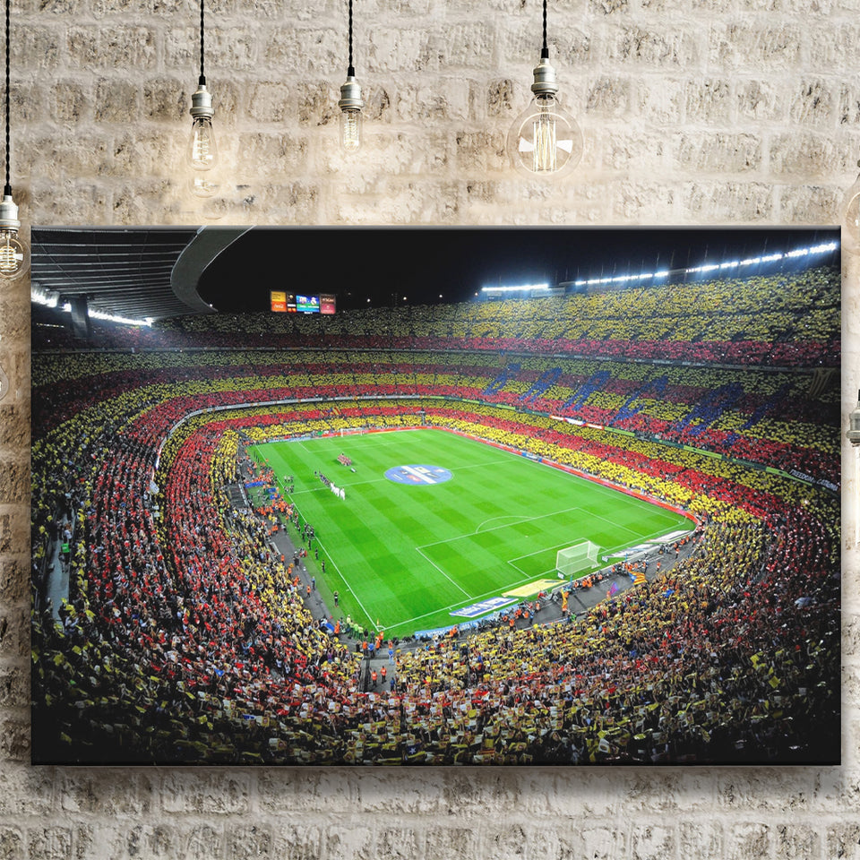 Camp Nou, Football Stadium Canvas Prints Wall Art - Painting Canvas, Wall Decor, Fan Gift, Art Prints
