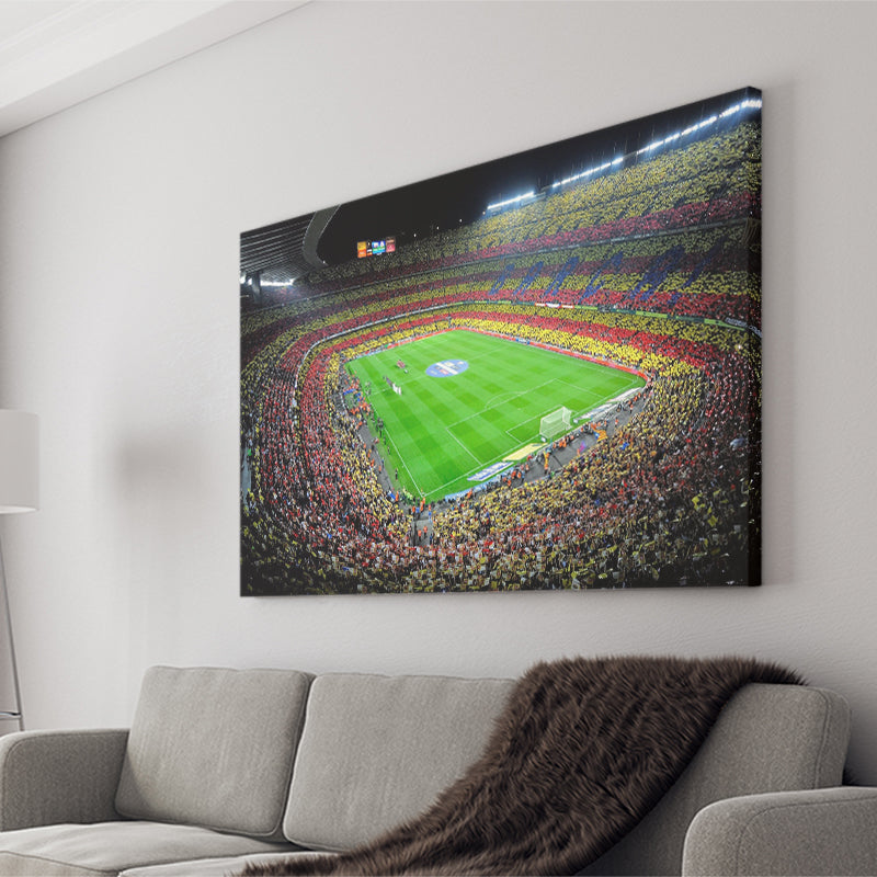 Camp Nou, Football Stadium Canvas Prints Wall Art - Painting Canvas, Wall Decor, Fan Gift, Art Prints