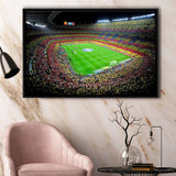 Camp Nou, Football Stadium Framed Canvas Prints Wall Art - Painting Canvas, Wall Decor,Floating Frame