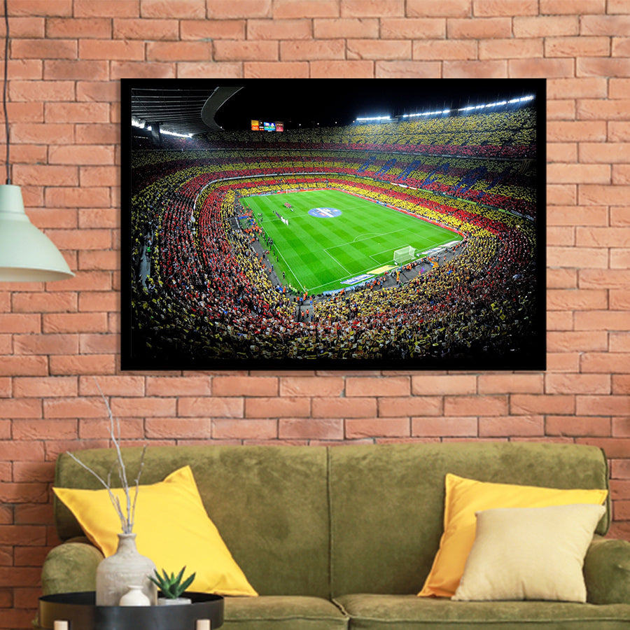 Camp Nou, Football Stadium Art Prints Wall Decor - Painting Prints, Wall Art, Fan Gift, For Sale