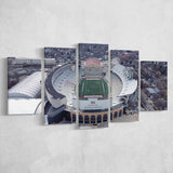 Camp Randall Stadium Canvas Prints Wisconsin Badgers Wall Art,Multi Panels,Sport Stadium Art Prints, Fan Gift