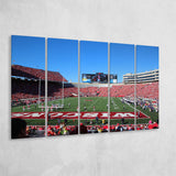 Camp Randall Stadium in opening, Stadium Canvas, Sport Art, Gift for him, Multi Panels B, Canvas Prints Wall Art Decor