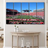 Camp Randall Stadium in opening, Stadium Canvas, Sport Art, Gift for him, Multi Panels B, Canvas Prints Wall Art Decor