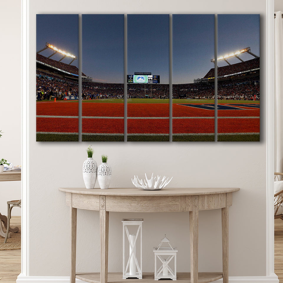 Camping World Stadium Field, Stadium Canvas, Sport Art, Gift for him, Multi Panels B, Canvas Prints Wall Art Decor